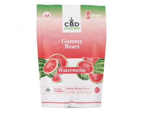 CBD Pharm Delta-8 THC Gummies - Watermelon  1250mg