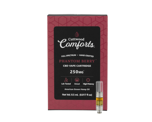 Cuttwood Comforts Phantom Berry CBD Vape Cartridge