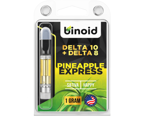 Delta 10 THC Vape Cartridge Pineapple Express - Binoid CBD