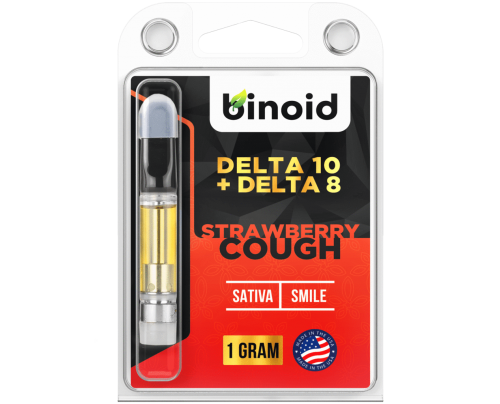 Delta 10 THC Vape Cartridge Strawberry Cough - Binoid CBD