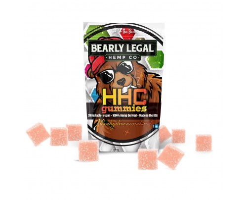 HHC Gummies Mango Guava Pineapple Candy Bearly Legal Hemp