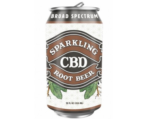 Sparkling CBD Soda Root Beer Flavor Beverage