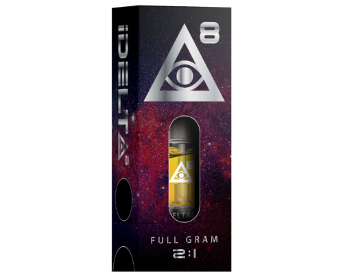 Delta 8 THC Cartridge Silver by iDELTA8 + CBD - Full Gram 2:1 Ratio