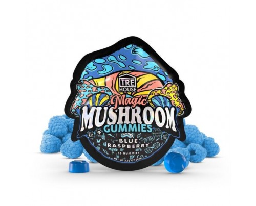 Tre House Blue Raspberry Magic Mushroom Gummies  