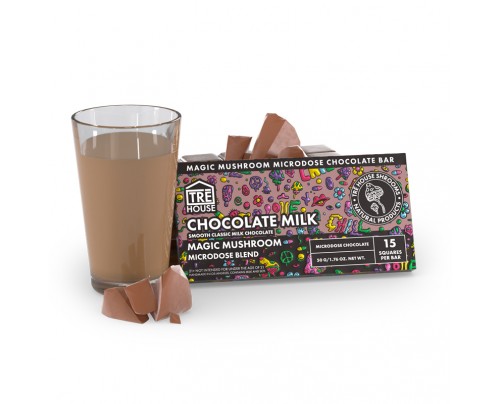 Magic Mushroom Chocolate Bar - Tre House Chocolate Milk 