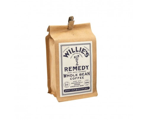 Willie Nelson's Willie’s Remedy CBD Coffee Beans - 8oz Whole Bean Regular Strength Coffee 113MG CBD