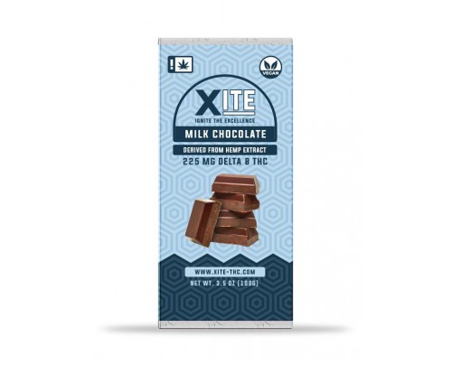XITE Delta 8 THC Milk Chocolate Bar