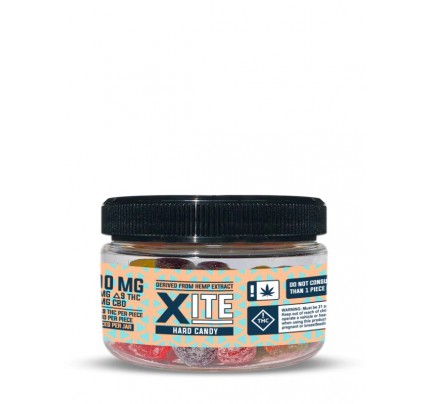 Delta 9 THC Hard Candy Lozenges | Patsy's Hemp XITE | 50 Piece Jars - FREE Shipping!