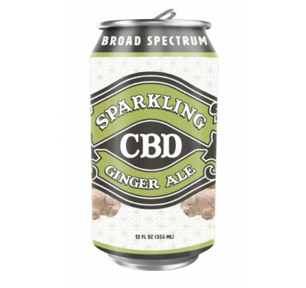 Sparkling CBD Soda Ginger Ale Flavor Beverage