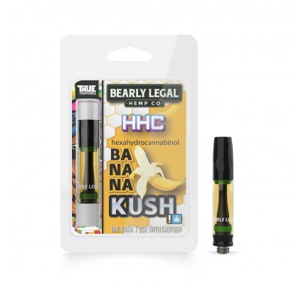 HHC (Hexahydrocannabinol) Vape Carts - Banana Kush | Bearly Legal Hemp | FREE Shipping!