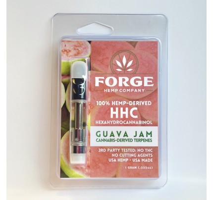 Forge Hemp HHC Cartridge | 1 Gram Guava Jam Strain Terpenes | FREE Shipping!