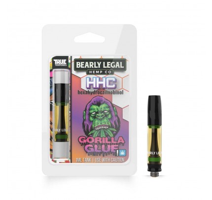 HHC Vape Cartridges - Gorilla Glue (GG #4) | Bearly Legal Hemp | FREE Shipping!
