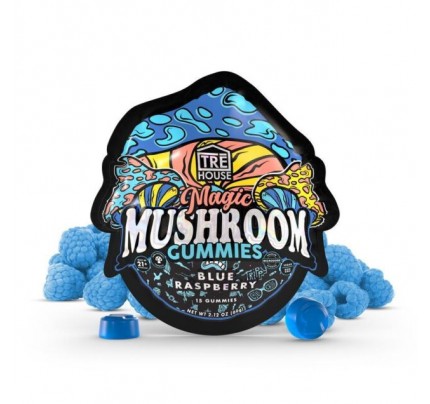 Magic Mushroom Gummies - Tre House Blue Raspberry