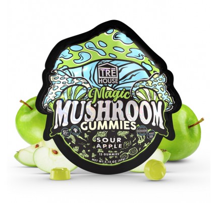 Tre House Magic Mushroom Gummies - Sour Apple