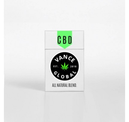 CBD Hemp Cigarettes All Natural Organic Blend by Vance Global - 10 Pack 